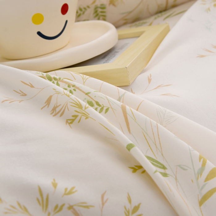 91家纺网 家纺一手货源 找家纺 梵巢家纺 芦荟棉三四件套，床单，被套，枕套化纤四件套仙草