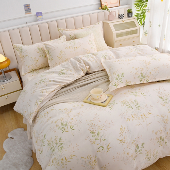 91家纺网 家纺一手货源 找家纺 梵巢家纺 芦荟棉被套，被罩化纤被套仙草