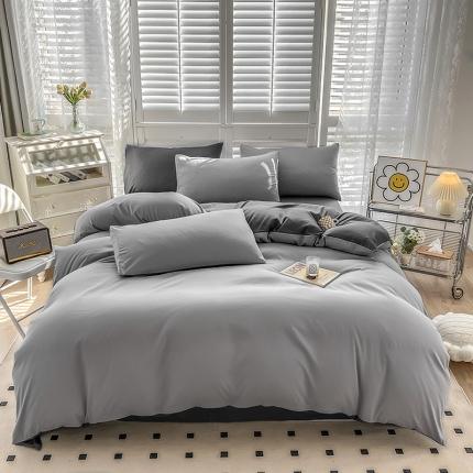91家纺网 家纺一手货源 找家纺 (总) 安力森/诚臻酒店用品 2023新款双拼磨毛被套床单枕套床笠单品三件套四件套