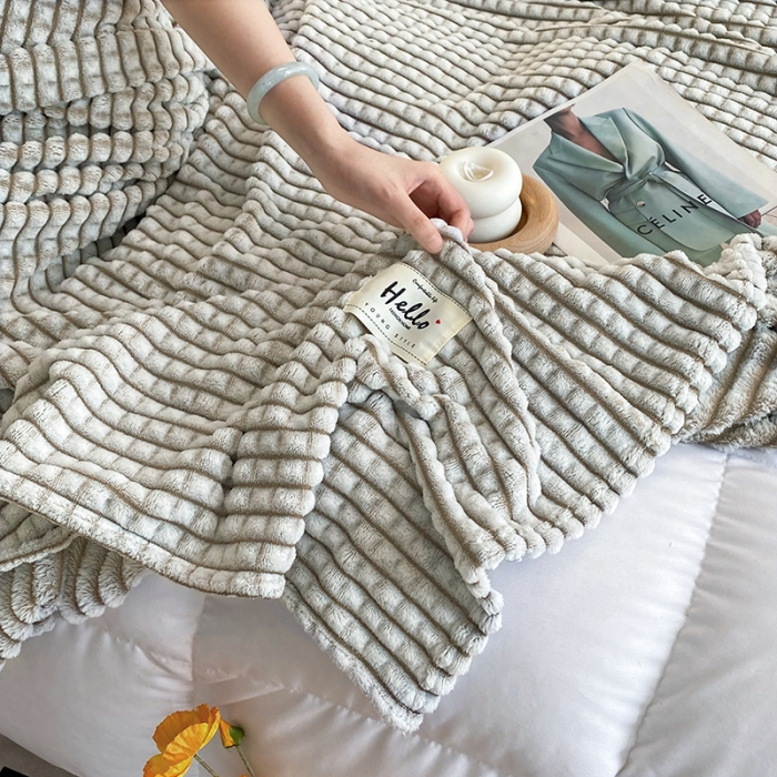 91家纺网 家纺一手货源 找家纺 （总加厚纯色毛毯素色毛毯格子学生宿舍魔法绒牛奶绒雪花绒午睡毯法莱绒毯子