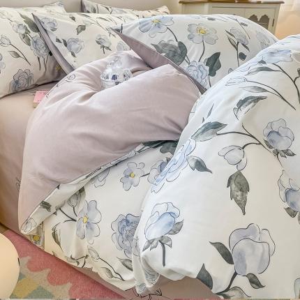 91家纺网 家纺一手货源 找家纺 （总）小懒猪 2023新款春夏全棉小清新系列四件套