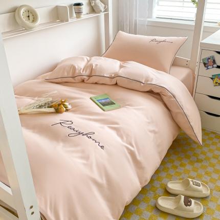 91家纺网 家纺一手货源 找家纺 （总）梦幻之城 2023新款水洗棉刺绣四件套-卡芙学生季系列