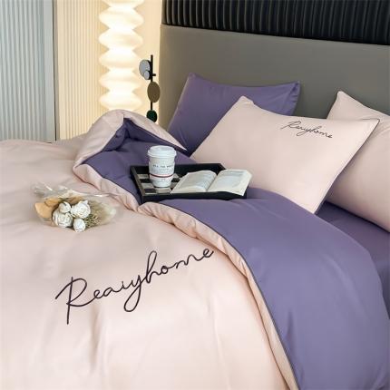 91家纺网 家纺一手货源 找家纺 （总）梦幻之城 2023新款水洗棉刺绣四件套-卡芙系列