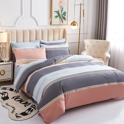 91家纺网 家纺一手货源 找家纺 （总）鑫缘2025直播爆款印花植物羊绒加厚磨毛四件套1.2米学生三件套