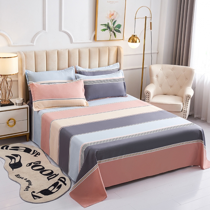 91家纺网 家纺一手货源 找家纺 鑫缘 2025新款印花植物羊绒加厚磨毛单被套 爱情条码