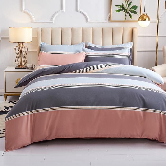 91家纺网 家纺一手货源 找家纺 鑫缘 2025新款印花植物羊绒加厚磨毛单被套 爱情条码