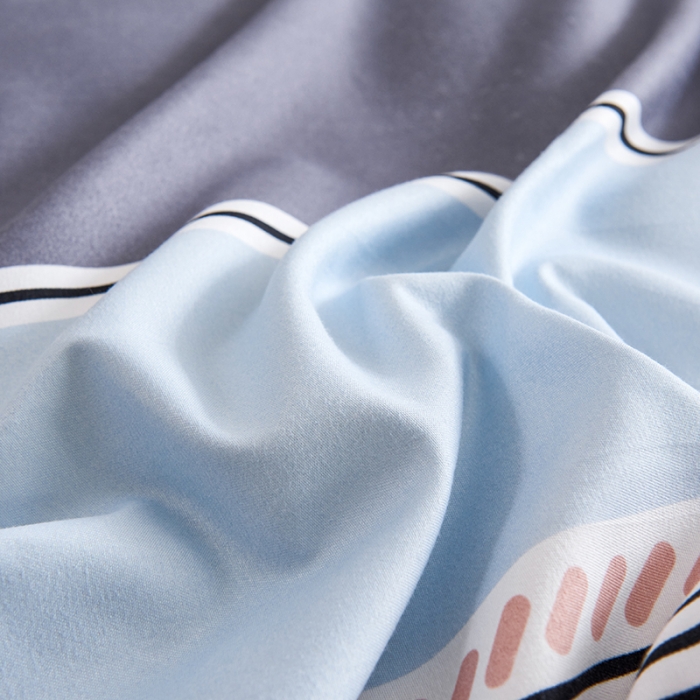 91家纺网 家纺一手货源 找家纺 鑫缘 2025新款印花植物羊绒加厚磨毛单被套 爱情条码