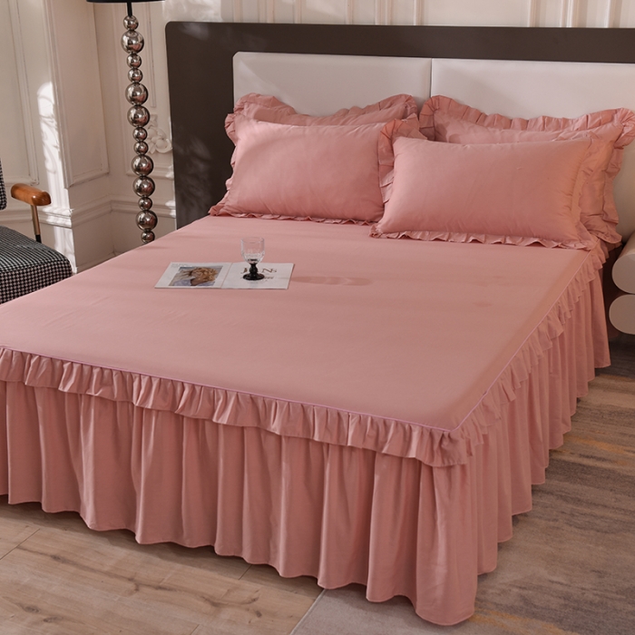 91家纺网 家纺一手货源 找家纺 （总）美达 2025新款A类全棉抗菌单层床裙