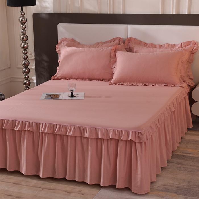 91家纺网 家纺一手货源 找家纺 （总）美达 2025新款A类全棉抗菌单层床裙