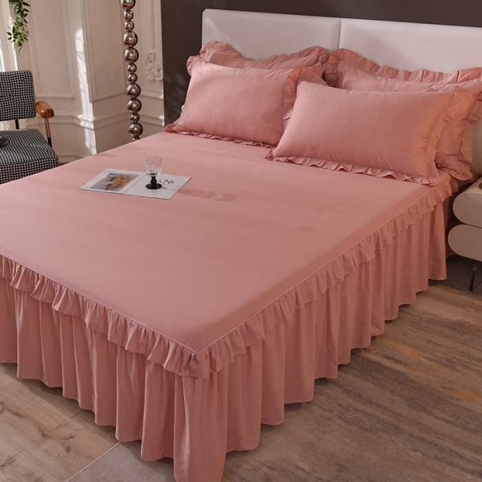 91家纺网 家纺一手货源 找家纺 （总）美达 2025新款A类全棉抗菌单层床裙