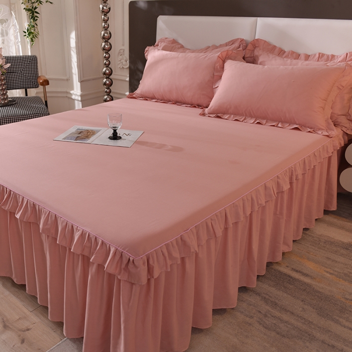 91家纺网 家纺一手货源 找家纺 （总）美达 2025新款A类全棉抗菌单层床裙