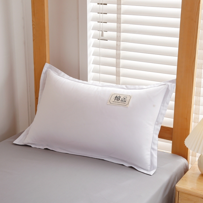 91家纺网 家纺一手货源 找家纺 乐旗 2023新款全棉13372纯色三件套木头床风格 白+灰