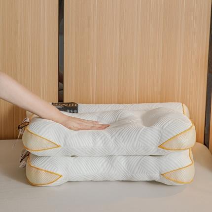 91家纺网 家纺一手货源 找家纺 枕之坊 2023新款黑科技纳米高分子PE软管枕45*60CM 咖色