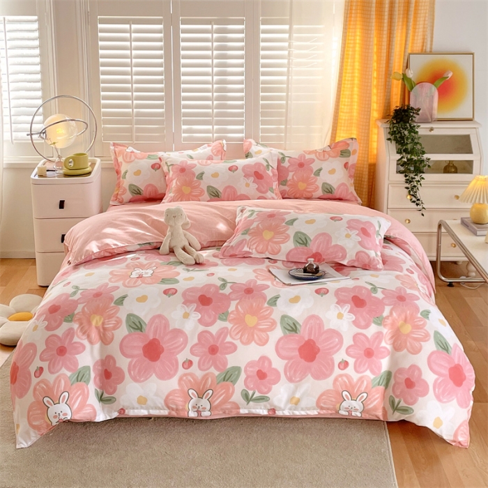 91家纺网 家纺一手货源 找家纺 （总）仟人梦 2024新款直播爆款植物羊绒单被套四件套