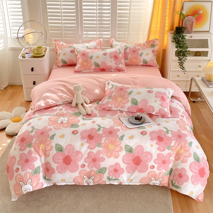 91家纺网 家纺一手货源 找家纺 （总）仟人梦 2024新款直播爆款植物羊绒单被套四件套