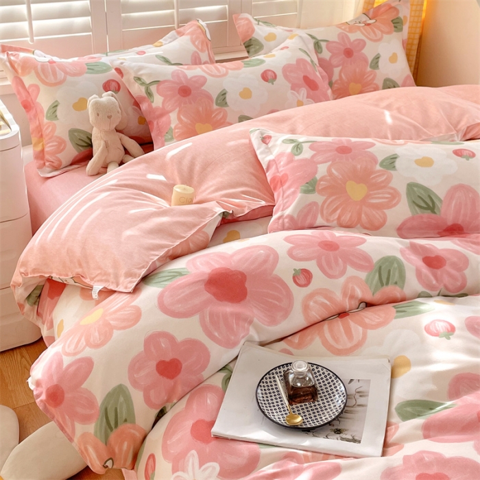 91家纺网 家纺一手货源 找家纺 （总）仟人梦 2024新款直播爆款植物羊绒单被套四件套