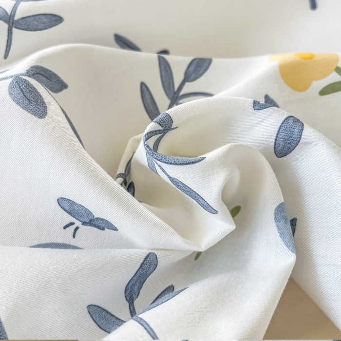 91家纺网 家纺一手货源 找家纺 小懒猪 2023新款春夏全棉小清新系列四件套 年华