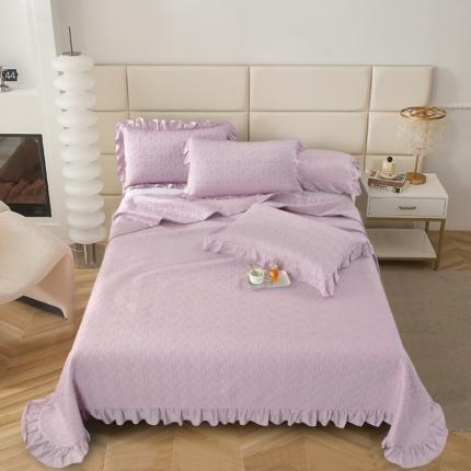 91家纺网 家纺一手货源 找家纺 （总）OL家纺 2023新款双面天丝床盖床毯夏被三件套-优雅恋人