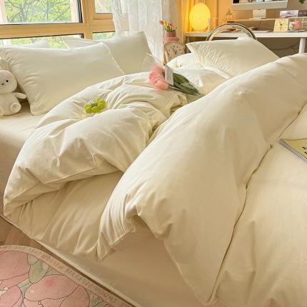 91家纺网 家纺一手货源 找家纺 （总）卡巴伦家纺 2023新款纯棉A类40支色织水洗棉四件套