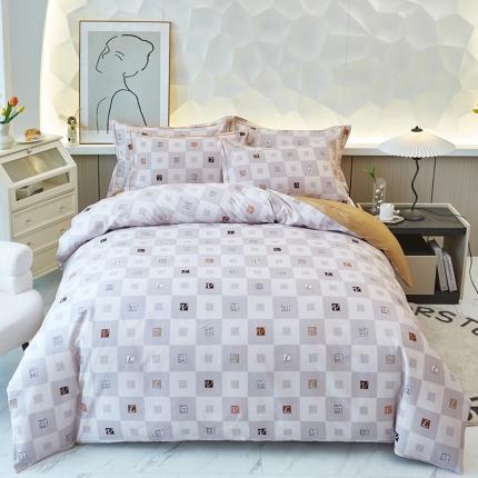 91家纺网 家纺一手货源 找家纺 （总）雲归梦 2023年新款加厚全棉生态磨毛大版四件套