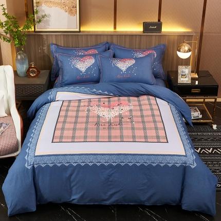 91家纺网 家纺一手货源 找家纺 （总）雲归梦 2023年新款加厚全棉生态磨毛大版四件套