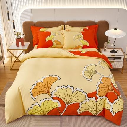 91家纺网 家纺一手货源 找家纺 （总）雲归梦 2023年新款加厚全棉生态磨毛大版四件套