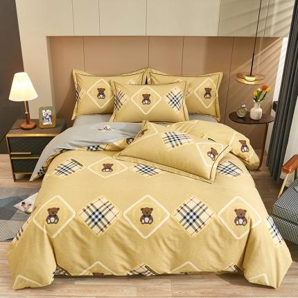 91家纺网 家纺一手货源 找家纺 （总）雲归梦 2023年新款加厚全棉生态磨毛大版四件套