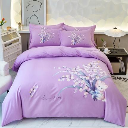 91家纺网 家纺一手货源 找家纺 （总）雲归梦 2023年新款加厚全棉生态磨毛大版四件套