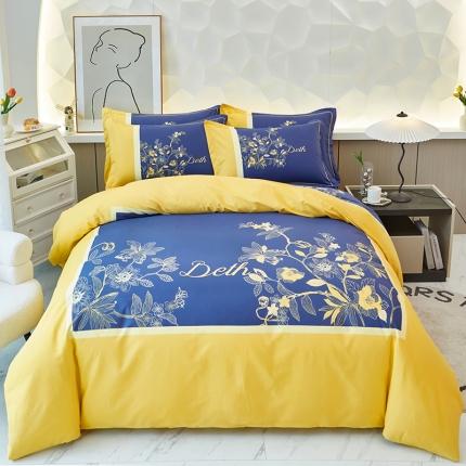 91家纺网 家纺一手货源 找家纺 （总）雲归梦 2023年新款加厚全棉生态磨毛大版四件套