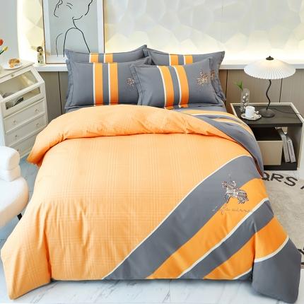 91家纺网 家纺一手货源 找家纺 （总）雲归梦 2023年新款加厚全棉生态磨毛大版四件套