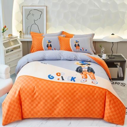 91家纺网 家纺一手货源 找家纺 （总）雲归梦 2023年新款加厚全棉生态磨毛大版四件套