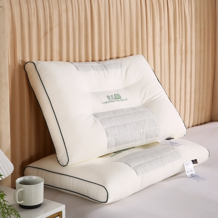 91家纺网 家纺一手货源 找家纺 拾光 2023新款全棉1+1决明子自然睡眠按摩枕头枕芯