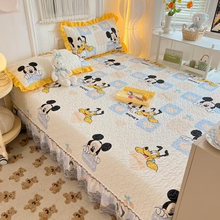 美达 迪士尼A类母婴级全棉床垫床盖榻榻米夹棉大炕盖 快乐伙伴