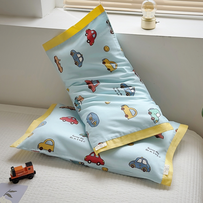 91家纺网 家纺一手货源 找家纺 荷马之梦 2023新款蜜糖系列—A类60s长绒棉儿童枕套 宝宝巴士