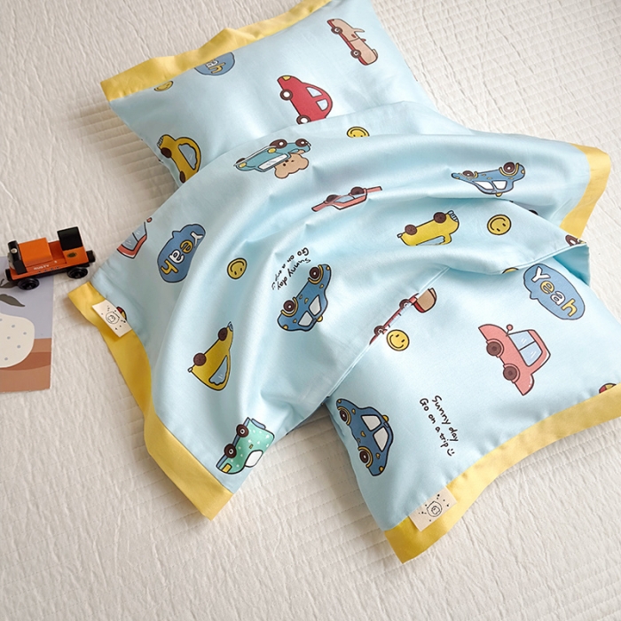 91家纺网 家纺一手货源 找家纺 荷马之梦 2023新款蜜糖系列—A类60s长绒棉儿童枕套 宝宝巴士