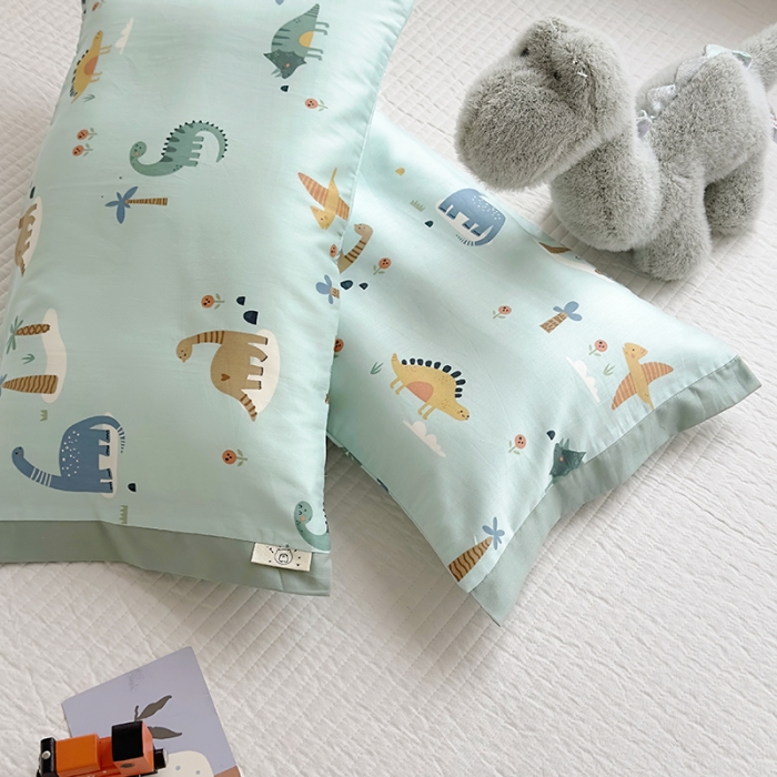 91家纺网 家纺一手货源 找家纺 荷马之梦 2023新款蜜糖系列—A类60s长绒棉儿童枕套 莫里环游记