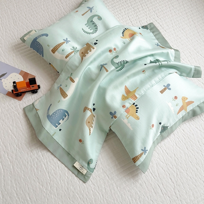 91家纺网 家纺一手货源 找家纺 荷马之梦 2023新款蜜糖系列—A类60s长绒棉儿童枕套 莫里环游记