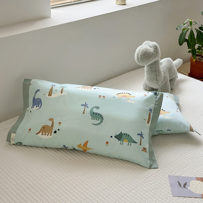 91家纺网 家纺一手货源 找家纺 荷马之梦 2023新款蜜糖系列—A类60s长绒棉儿童枕套 莫里环游记