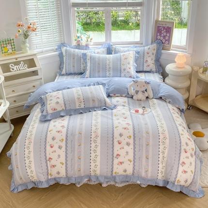 91家纺网 家纺一手货源 找家纺 （总）美达 2025新款韩版全棉四件套单品系列-床单四件套