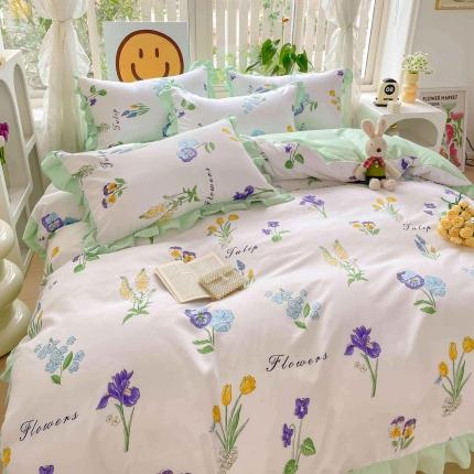 91家纺网 家纺一手货源 找家纺 坚果摄影 小清新自然光床品拍摄