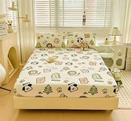 91家纺网 家纺一手货源 找家纺 坚果摄影 卡通床笠床裙样片