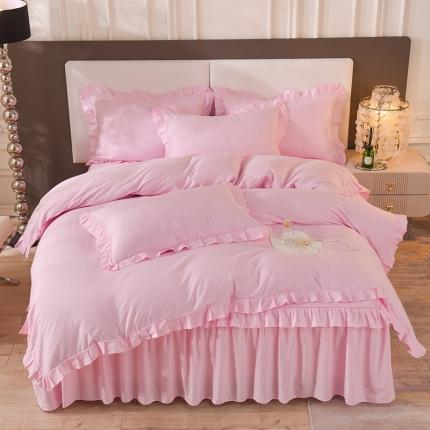 91家纺网 家纺一手货源 找家纺 （总）美达 2025新款A类全棉抗菌单层床裙四件套