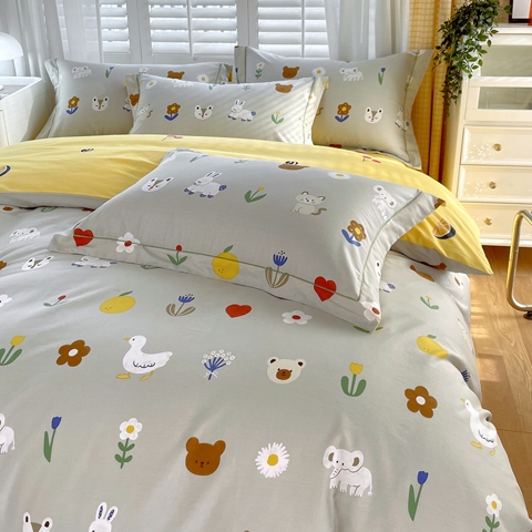 91家纺网 家纺一手货源 找家纺 （总1）星期三 2021新款卡通系列全棉13372四件套（加老板微信有会员价）