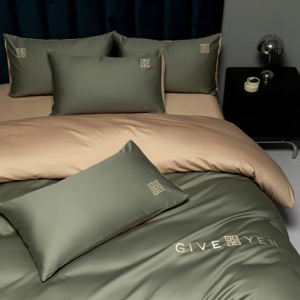 91家纺网 家纺一手货源 找家纺 （总）琪格格纺织 2023新款100支长绒棉刺绣四件套