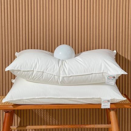 91家纺网 家纺一手货源 找家纺 （总）2024新款五星酒店品质 羽丝绒填充 蓬松回弹 舒适睡眠 全棉酒店羽丝绒枕