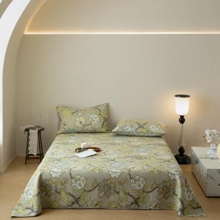 上喜 热卖双面全棉印花密绗床盖三件套 春菩提