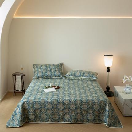 上喜 热卖双面全棉印花密绗床盖三件套 卡米娅