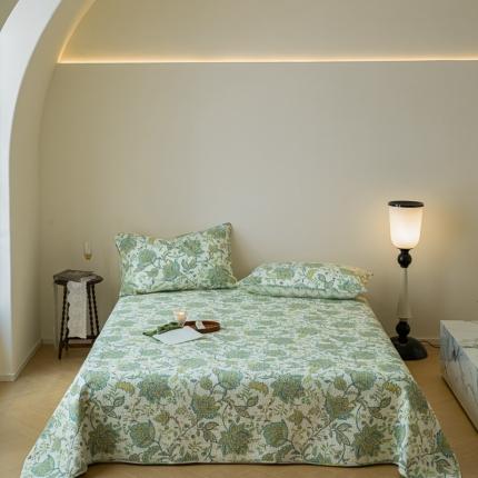 上喜 热卖双面全棉印花密绗床盖三件套 芝芝