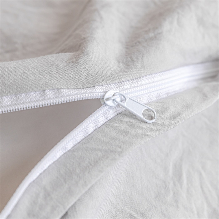 91家纺网 家纺一手货源 找家纺 古吉梦 2024新款纯色-双拼水洗棉学生三件套 纯色-灰绿+山灰