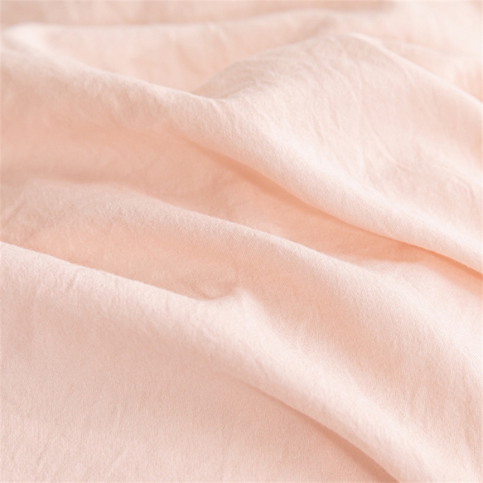 91家纺网 家纺一手货源 找家纺 古吉梦 2024新款纯色-双拼水洗棉学生三件套 纯色-奶油粉+山灰